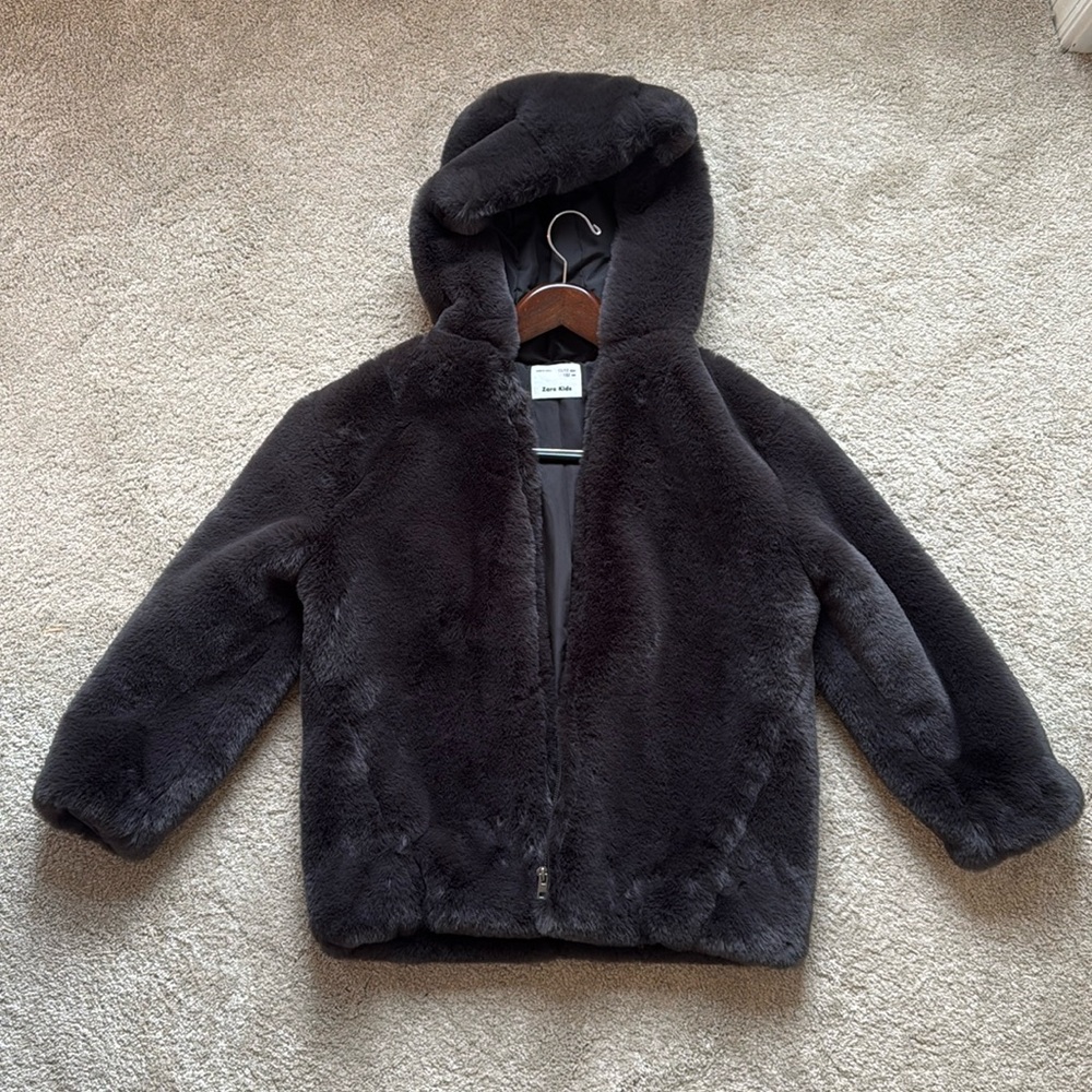 Zara Kids Fur Coat